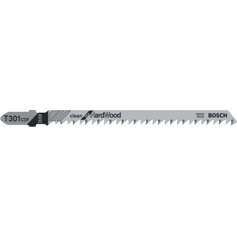 Bosch Stichsägeblatt T 301 CDF PRO Hardwood clean 5 Sägeblätter