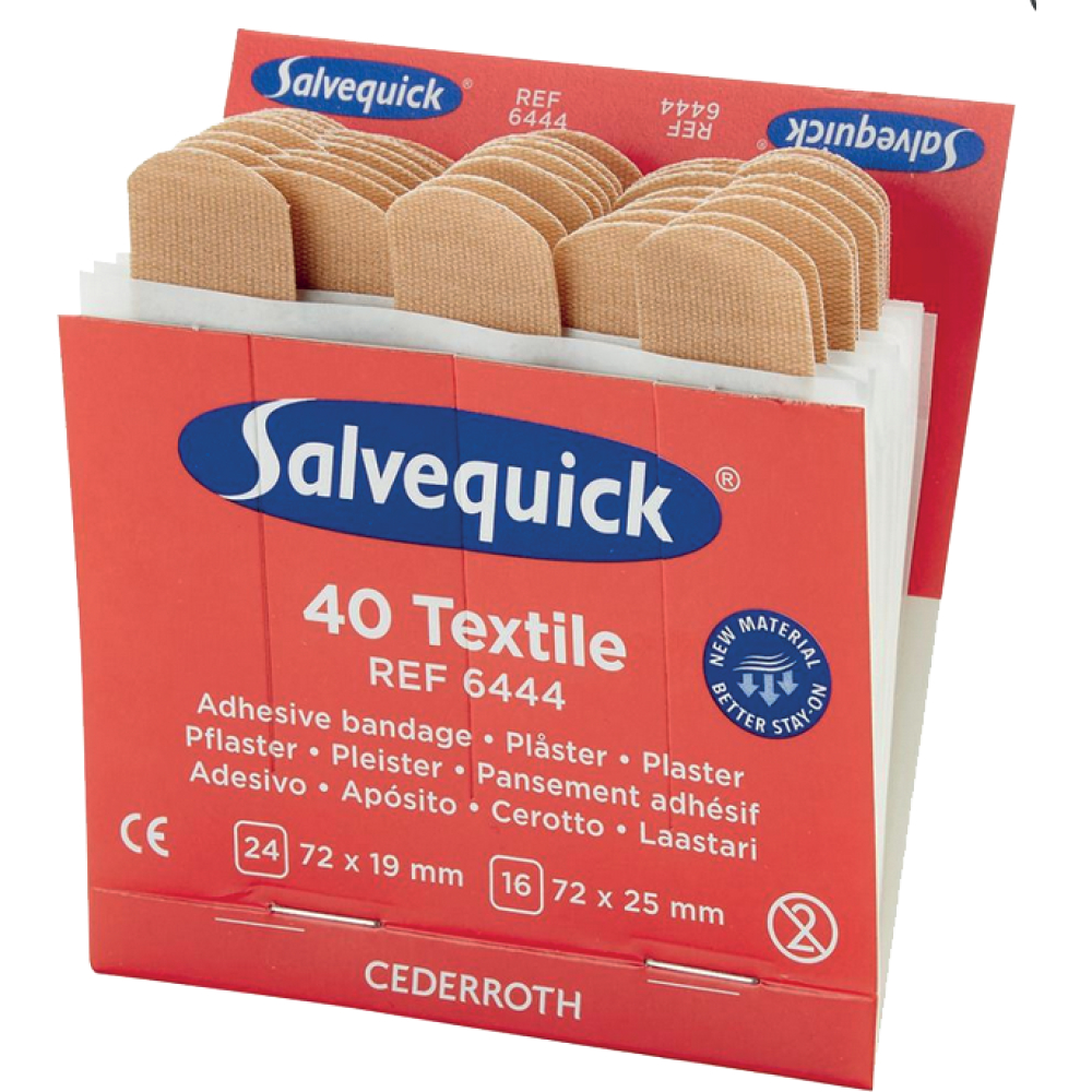 Salvequick Pflaster Nachfüllpackung Textilpflaster 6x40St.