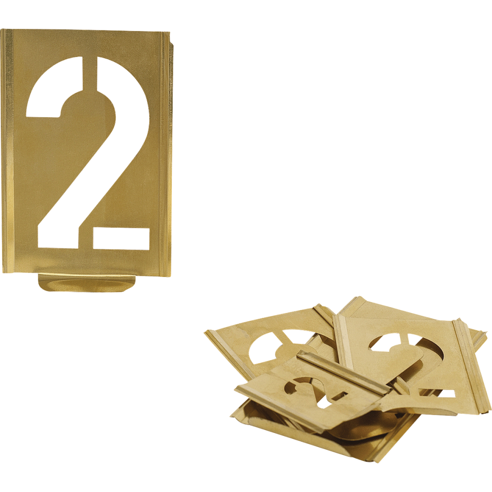 Signierschablone 0-9 Schrifthöhe 70mm KUKKO