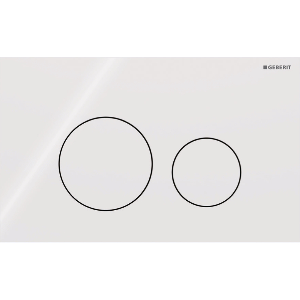 Geberit Betätigungsplatte Sigma40 Round messingfarben/gebürstet, 2-Mengen-