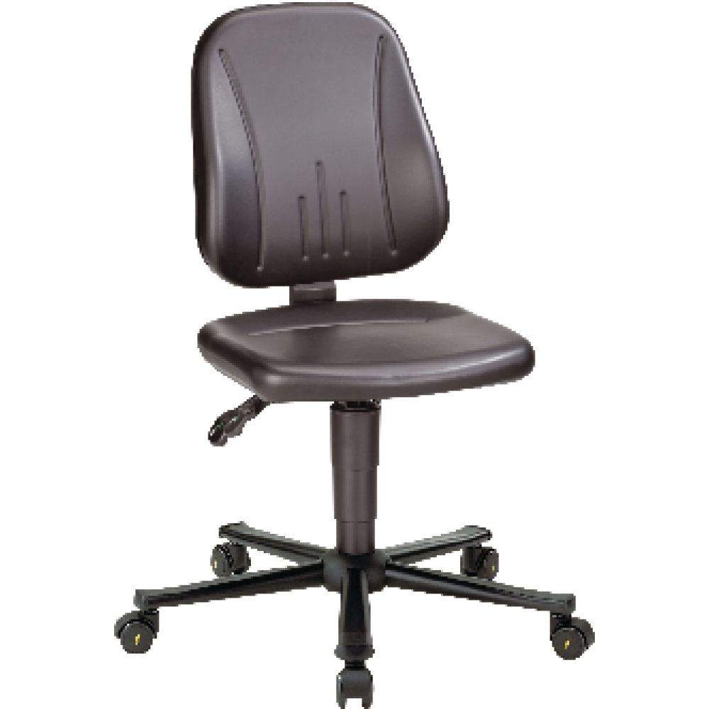 Bimos Arbeitsstuhl ESD Unitec 2, schwarz Sitzhöhe 440-620 mm Kunstleder,
