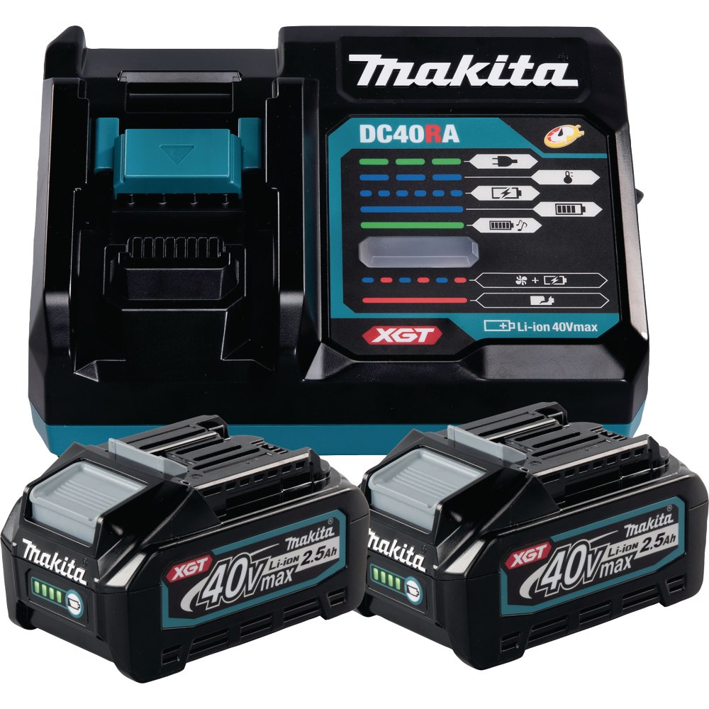 Makita Akku-Set 40V POWER SOURCE-KIT 2x2,5Ah + DC40RA