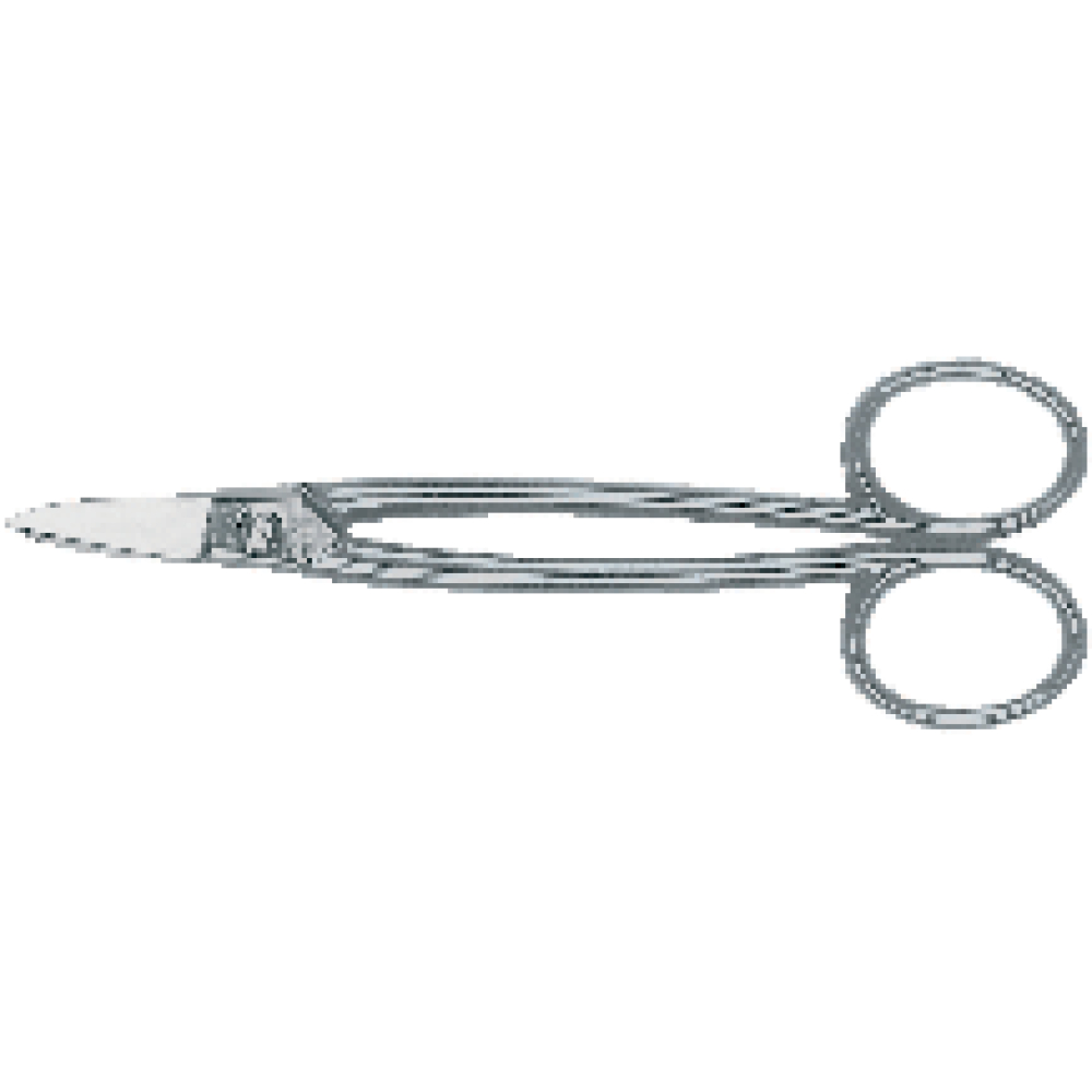 Erdi Goldschmiedeschere gerade vernickelt mit Griffaugen 180mm