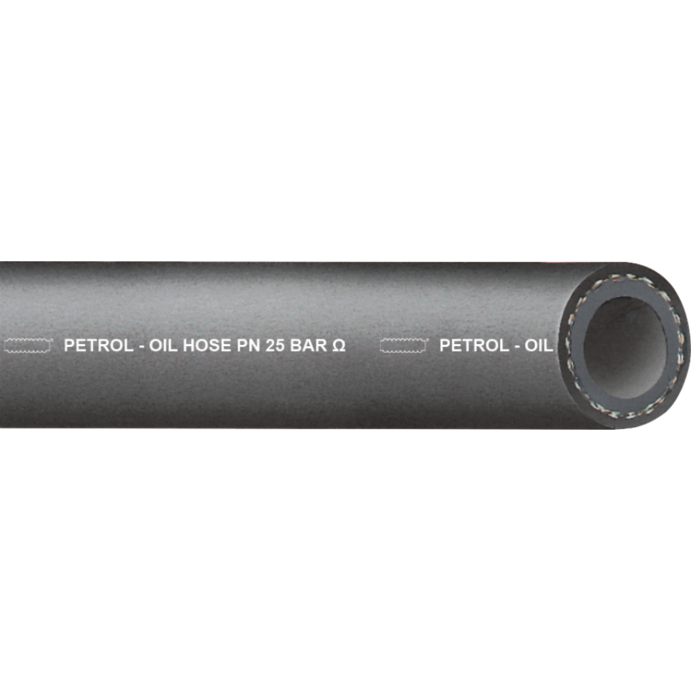 Öl-/Benzinschlauch PETROL-OIL, schwarz, 25bar, 6x4 mm