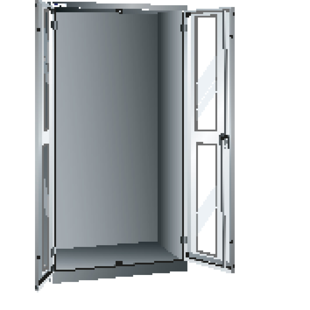 Flügeltürschrank 7035 Leergehäuse