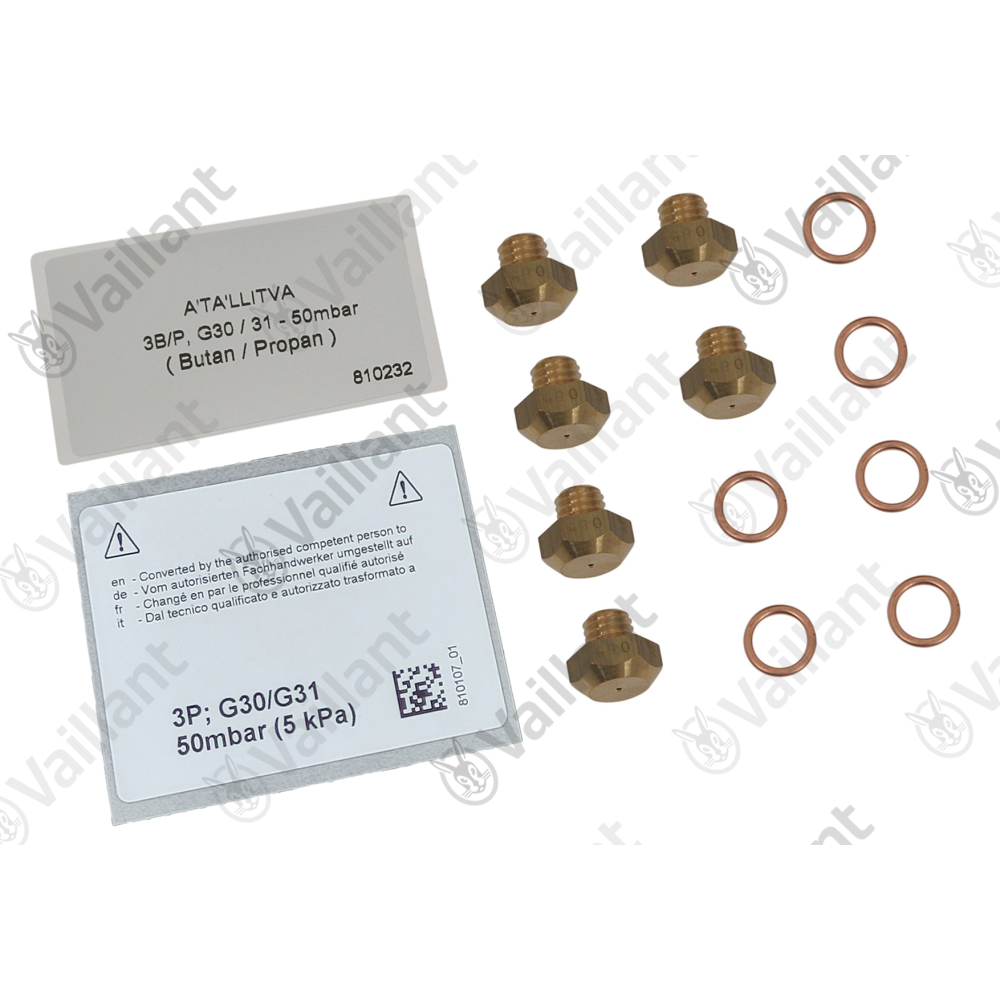 Vaillant Düsenwechselsatz, 6 Düsen-D 0,85 Vaillant-Nr. 200136