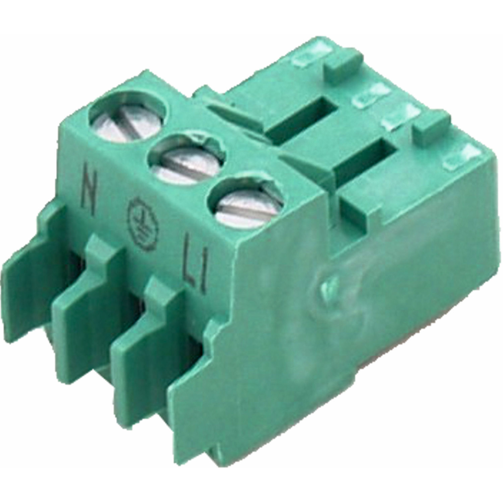 Wolf Gegenstecker grün 3-pol. Rast5 für Regelung für TGK, TGK-B