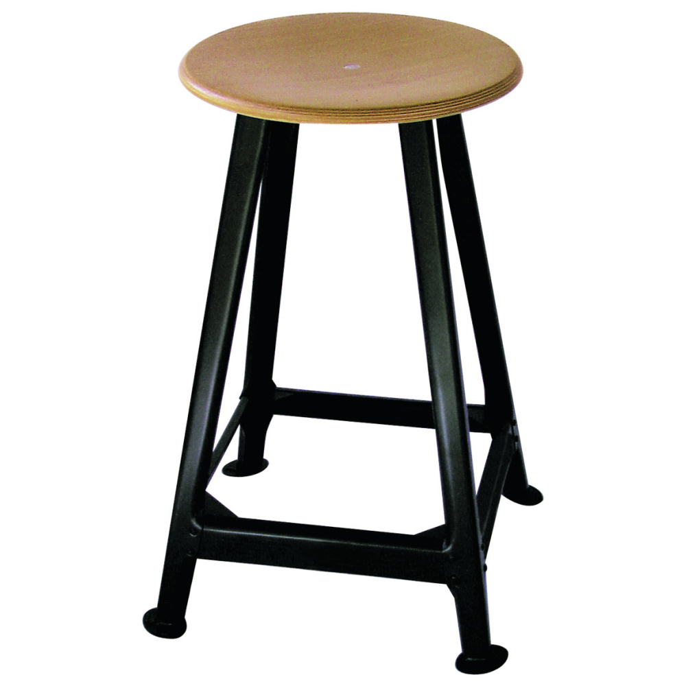 Bandstahl-Hocker 4 Beine, H500 mm RAL9005