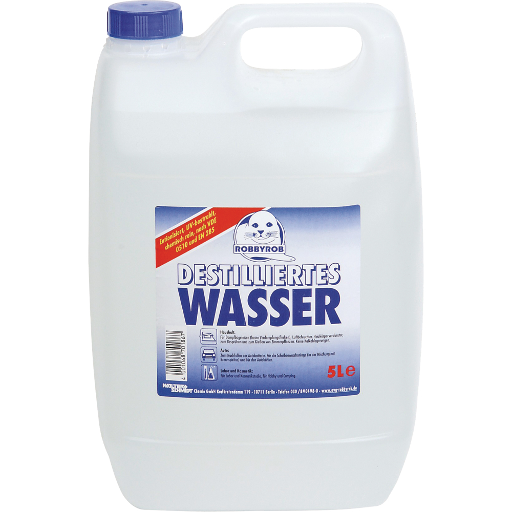 Destilliertes Wasser 5l nach VDE 0510