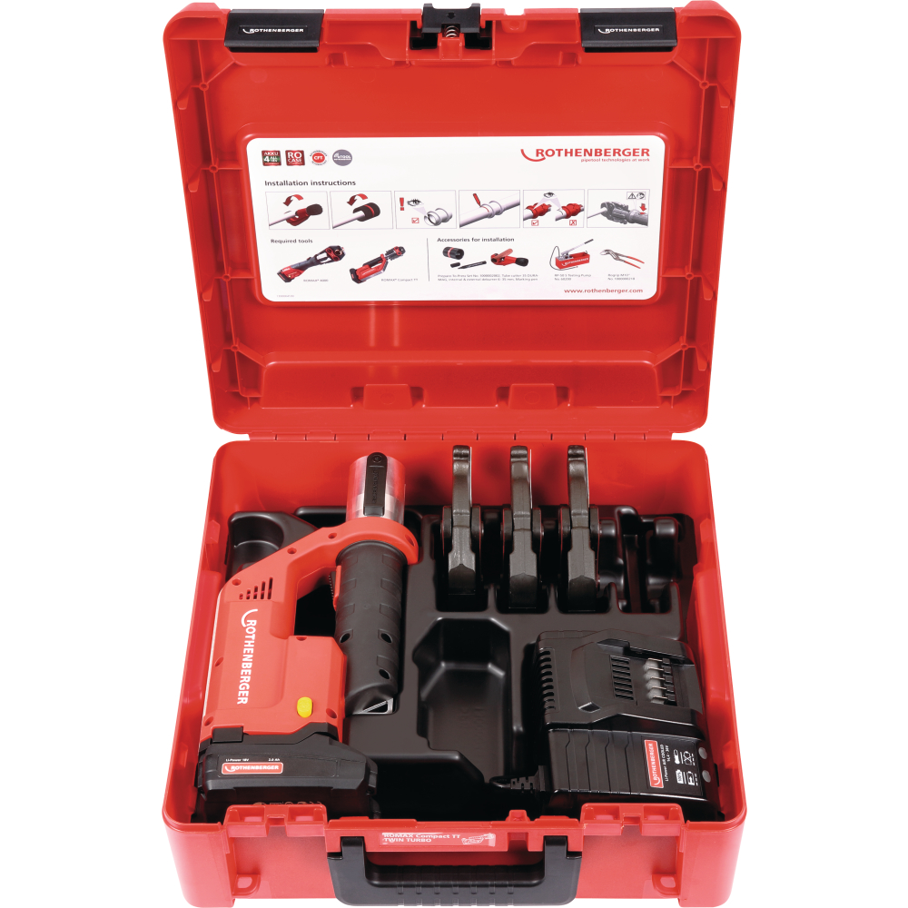 ROTHENBERGER Pressmaschine ROMAX Compact TT Basis-Set 1,