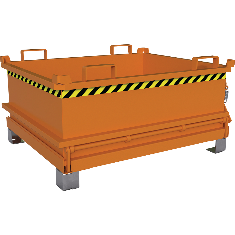 Mini-Klappbodenbehälter MSB 400, lackiert, Mausgrau