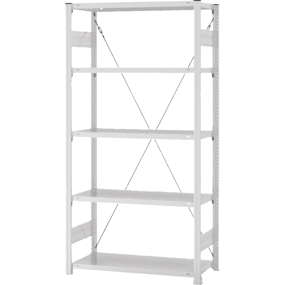 Grundregal, ESD, 5 Böden 2000x400x1300, RAL7150
