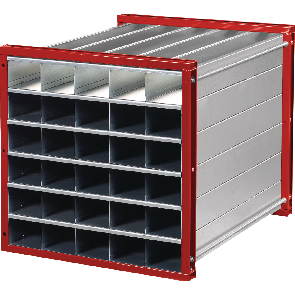 Wabenregal RWR-30/1 1000x1000x1000 30 Fächer RAL 3000