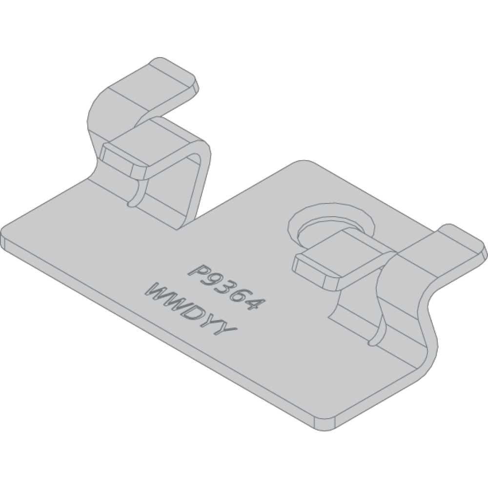 Montageclip 9477 100 St. inkl. Schrauben und Bit