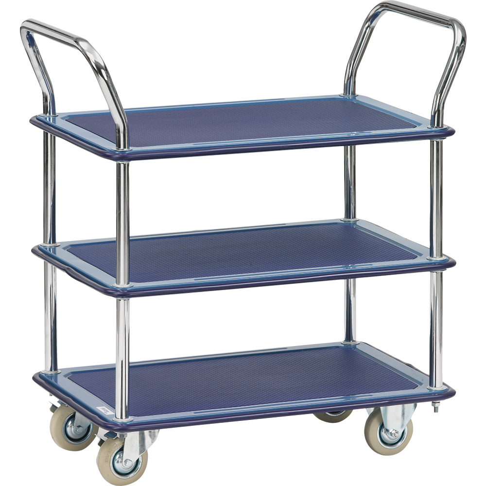 Ganzstahlwagen 3113 3 Ladeflächen 740x480mm