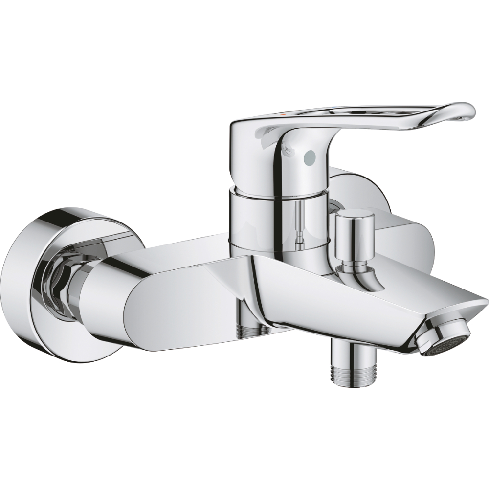 Wannenarmatur Eurosmart 25241_3 Wandmontage offener Hebel chrom