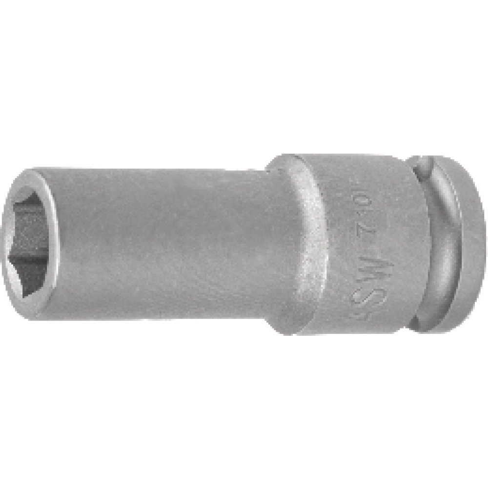 Kraft- Steckschlüsseleinsatz lang 3/8" 13mm ASW