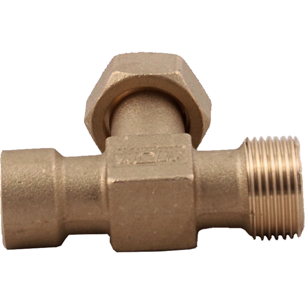 Wolf Fitting T-Stück 3/4"AG - 3/4"M - 1/2"IG