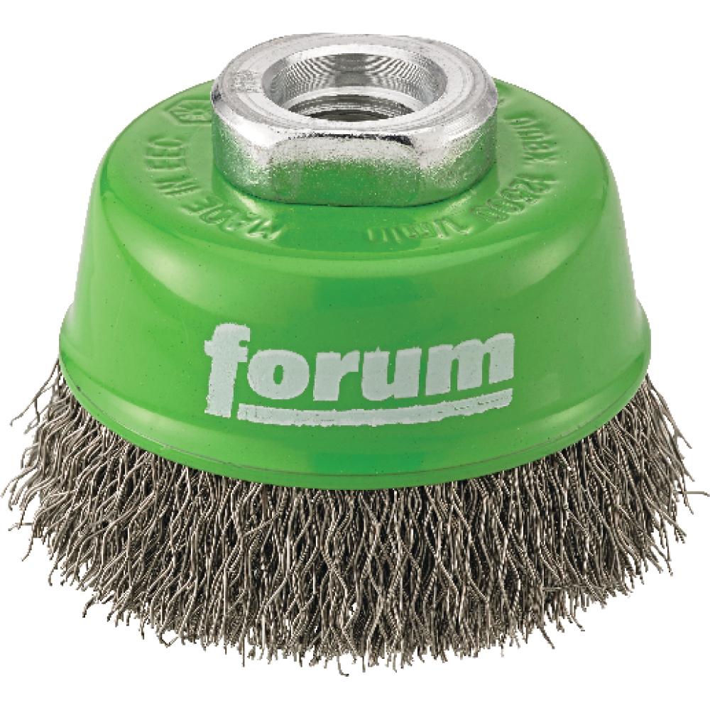 FORUM Topfbürste rostf. M14 60mm gewellt