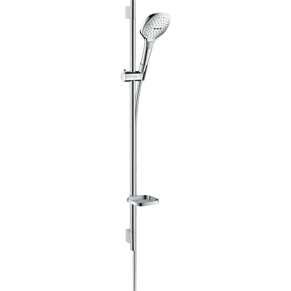 Brauseset Raindance Select E120 3jet mit Brausestange 90cm und Seifenschale