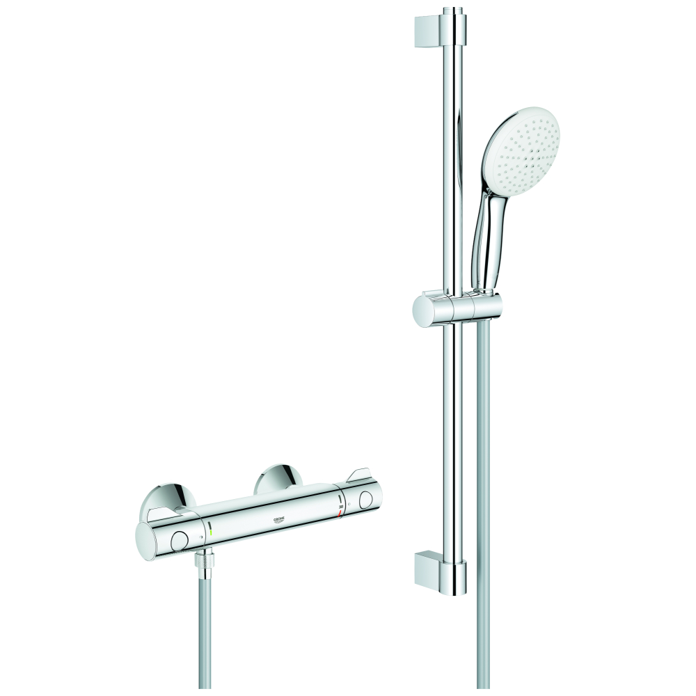 GROHE THM-Brausebatterie Grohtherm 800 34565_2 mit Brausegarnitur 600mm chrom