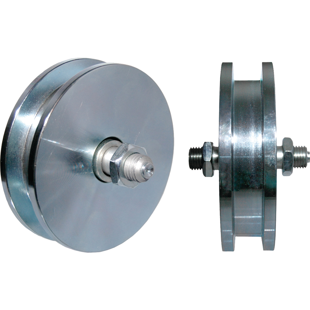 Laufrollen Rillenbreite 14 mm mit kantiger Nut