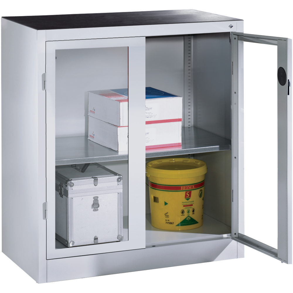 Schrank mit Sichtfenster 8831-055 / 7035 / 5010