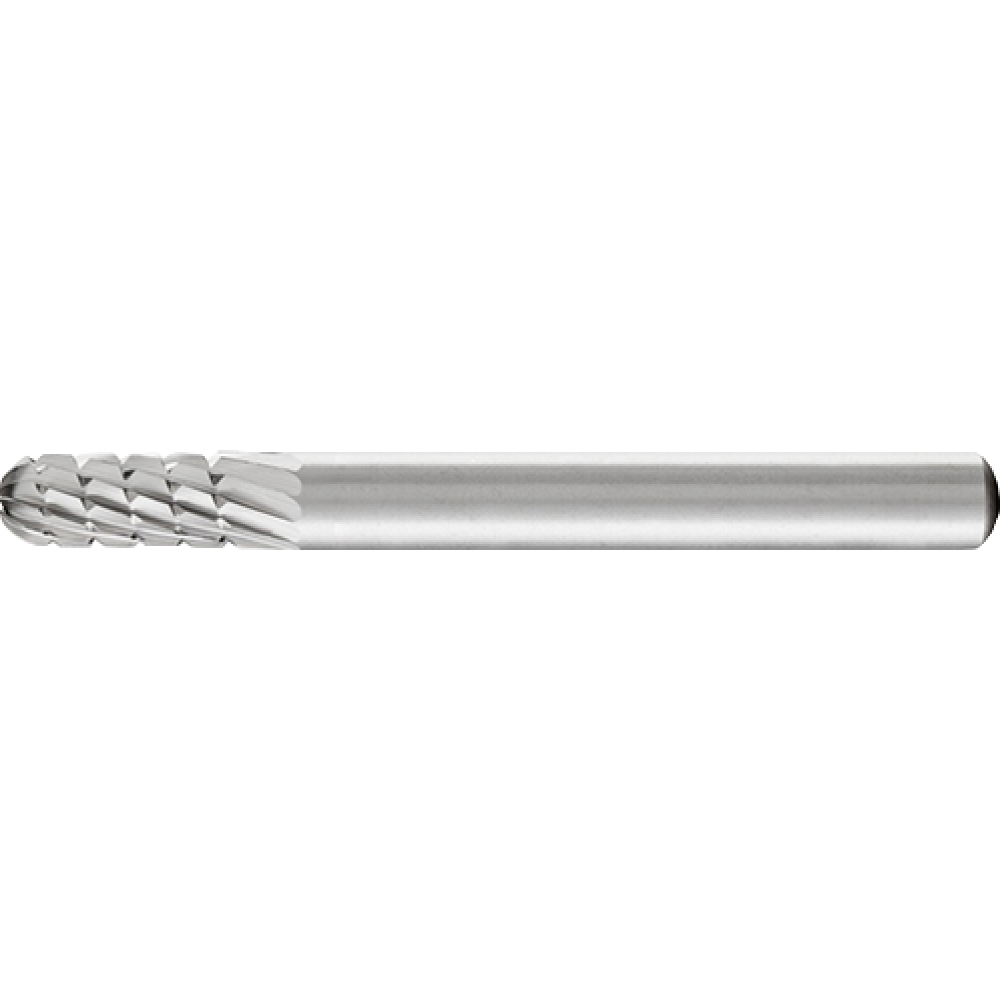 HSS-Frässtift, 6 mm-Schaft, Kugelzylinderf. C, Z 3