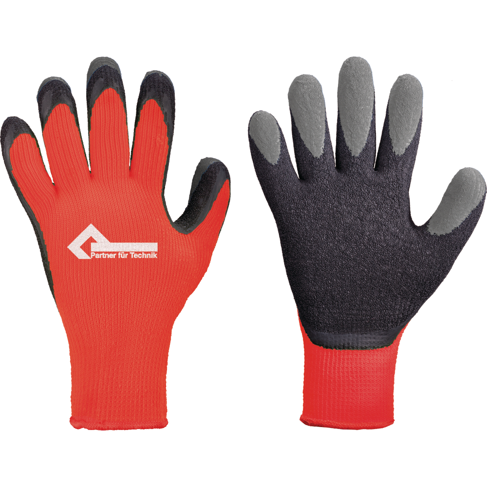 PfT Arbeitshandschuh Latex HELGE EN388 rot Gr.9