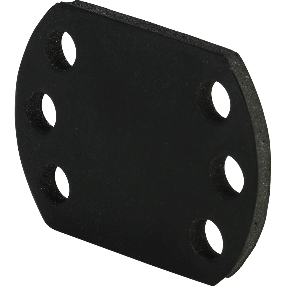 Viega Gummiplatte Sanfix 8013.25 in 52x38x4mm Gummi schwarz