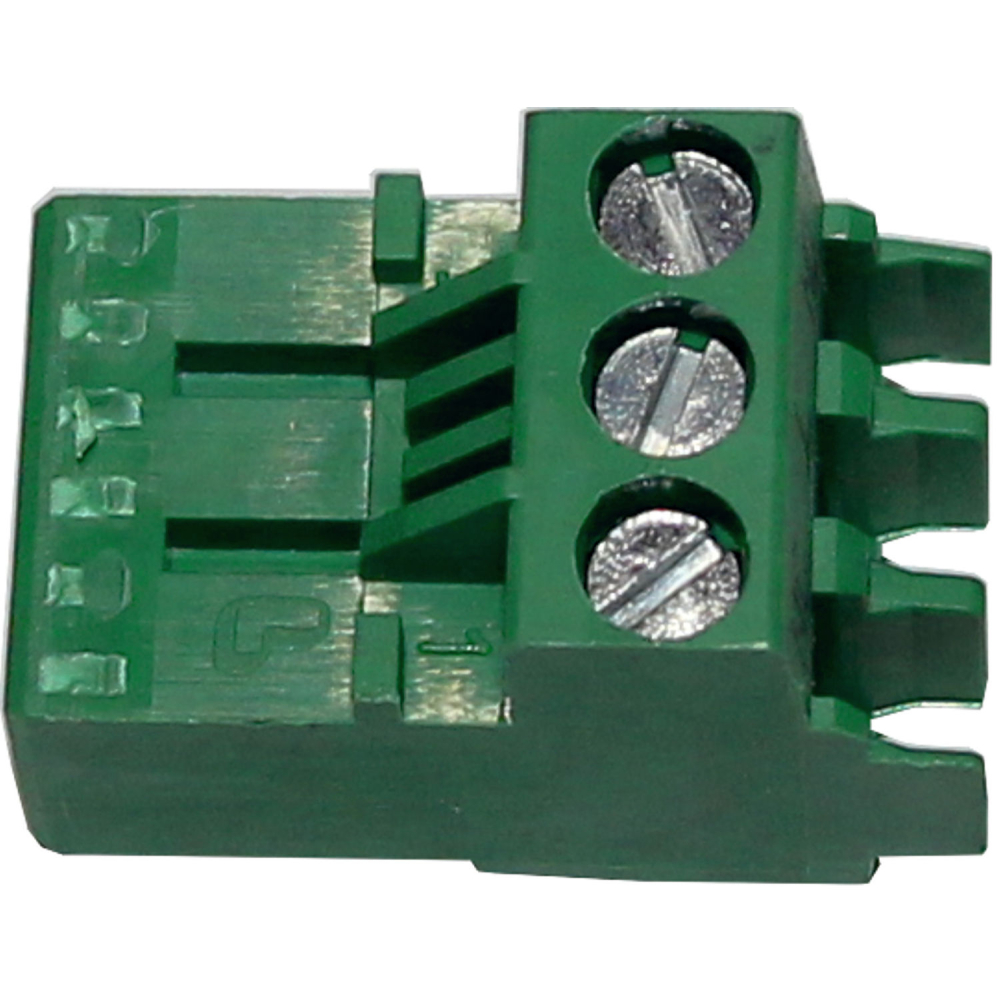 Wolf Gegenstecker 3-pol. RAST5 grün für WPM-1