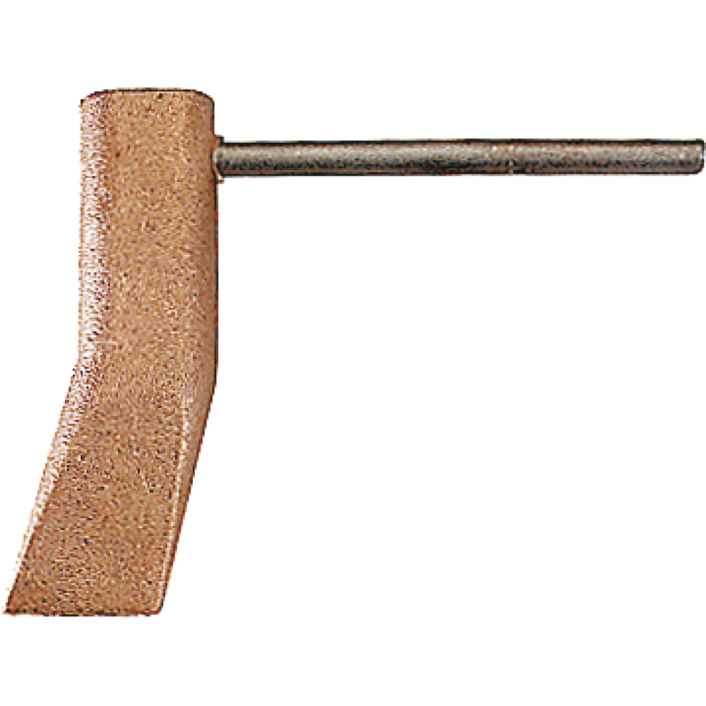 GCE Kupferstück Hammerform m. Eisenstift gekröpft für Propan-Handgriff 350 g