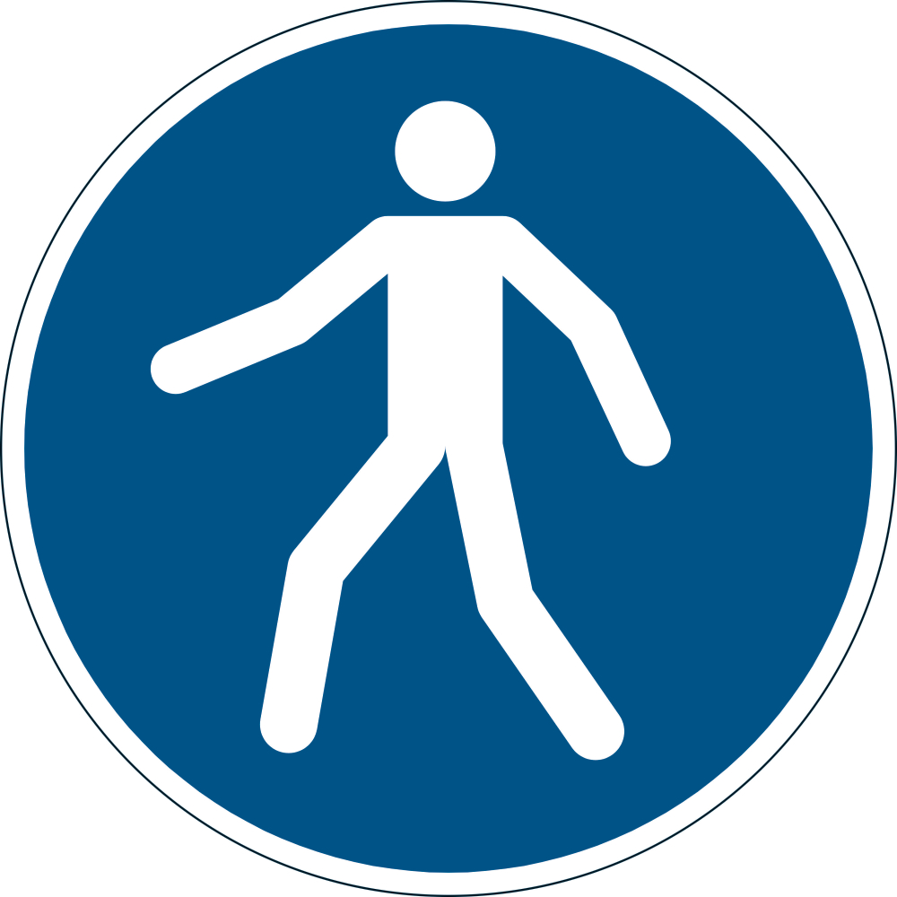Symbol Symbol Fußgängerweg ben.