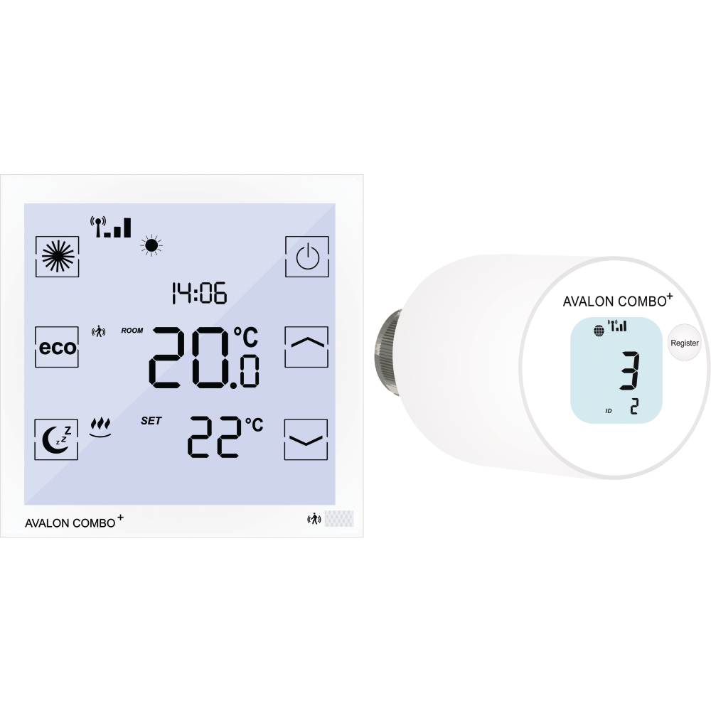 Avalon Combo+ hydr. Abgleich Raumthermostat + Heizkörperstell.
