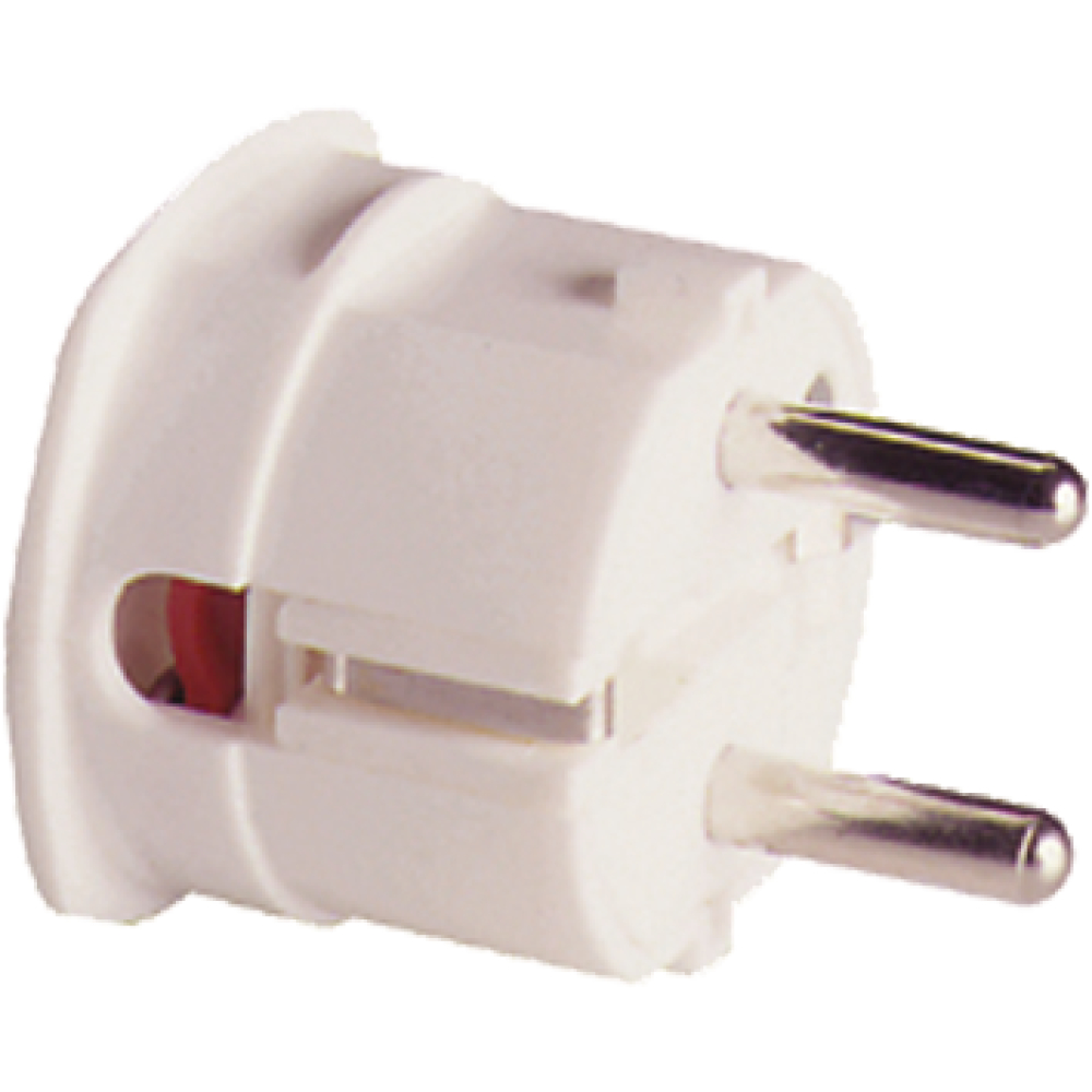 Schuko-Winkelstecker weiß
