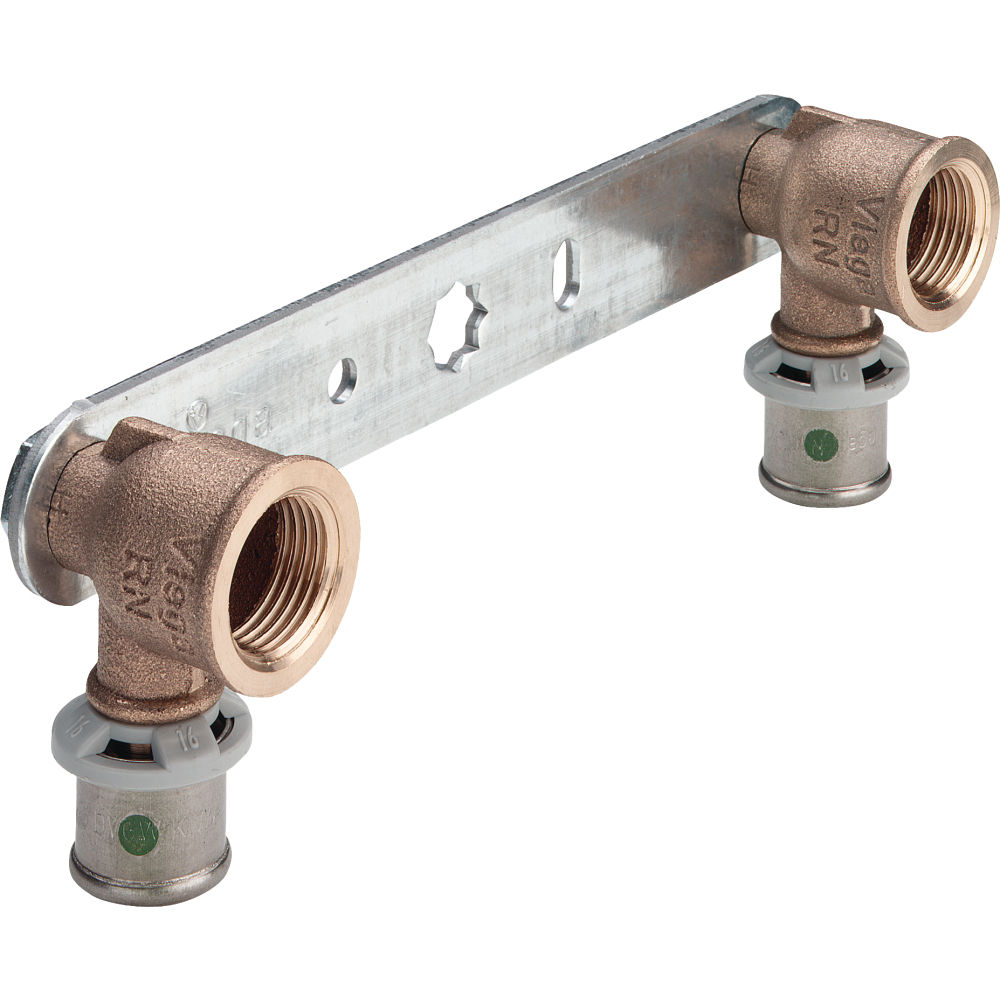 Viega Sanfix P Montageeinheit 16x1/2x150 flach 2124.05
