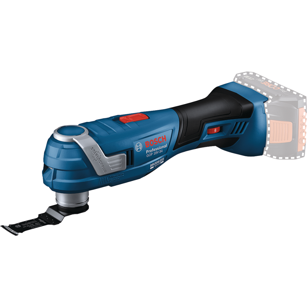 Bosch Akku-Multi-Cutter 18V c&g GOP 18V-34 solo L-BOXX