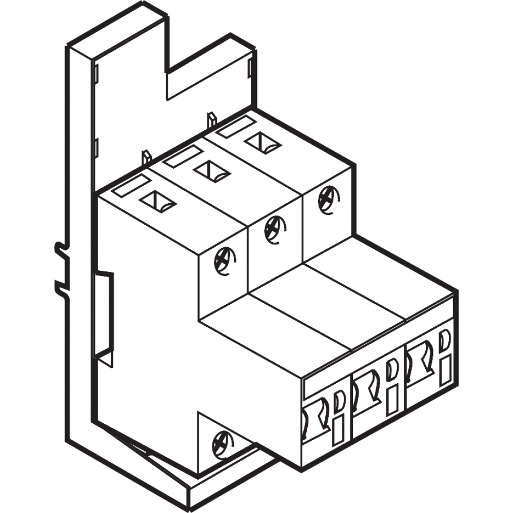 SH-Schalter 35A 3-polig XKS335-6 f. Sammelschiene