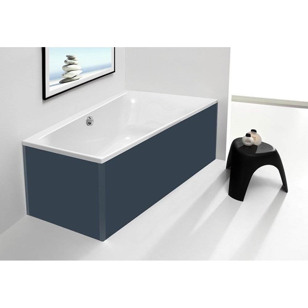 FORMAT Design Glasverkleidung zu Trapezw. 170x120cm, r, schiefer, f Ec