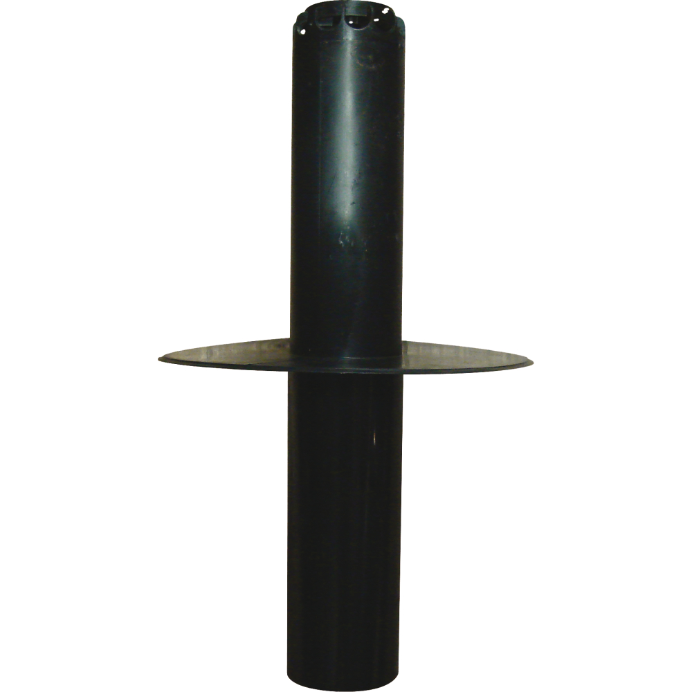 Flachdach Dunstrohr Klöber schwarz - 3 Teile