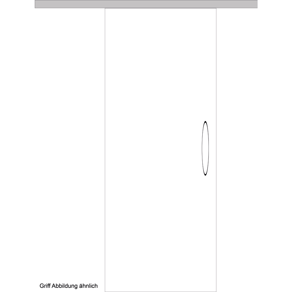 Ganzglasschiebetür-Set GS067 Motiv klar