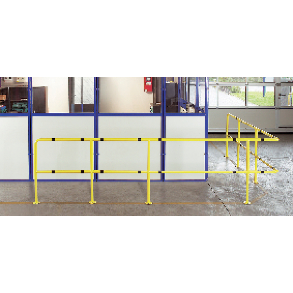 SchutzgeländerAnf.-Endstk1000x500mm Ral 1018
