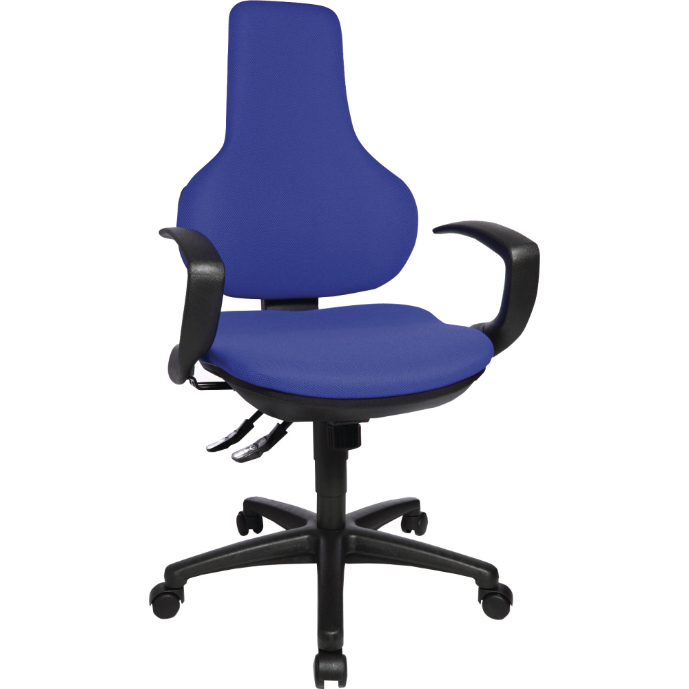 Bürodrehstuhl Ergo Point Bezug blau