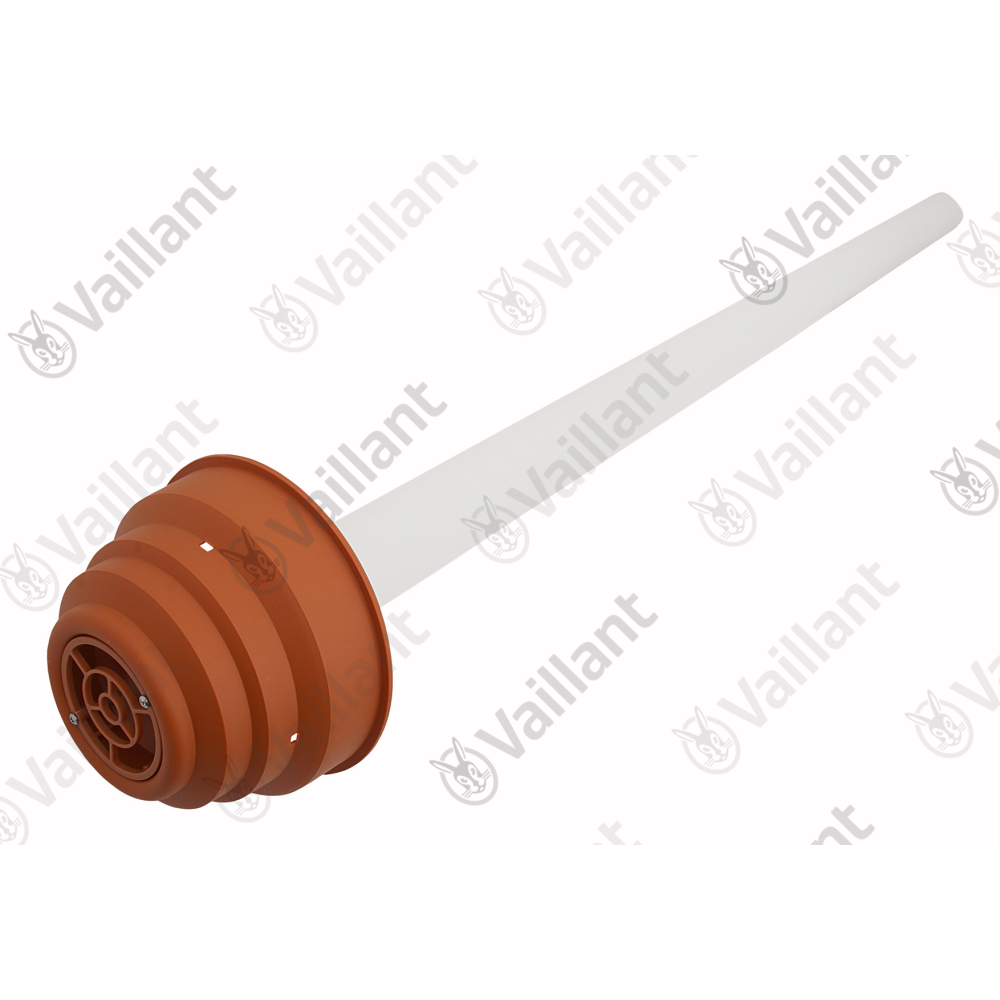 Vaillant Abgashaube, rot m. Abgasrohr DN 60 PP Vaillant-Nr. 0020070983