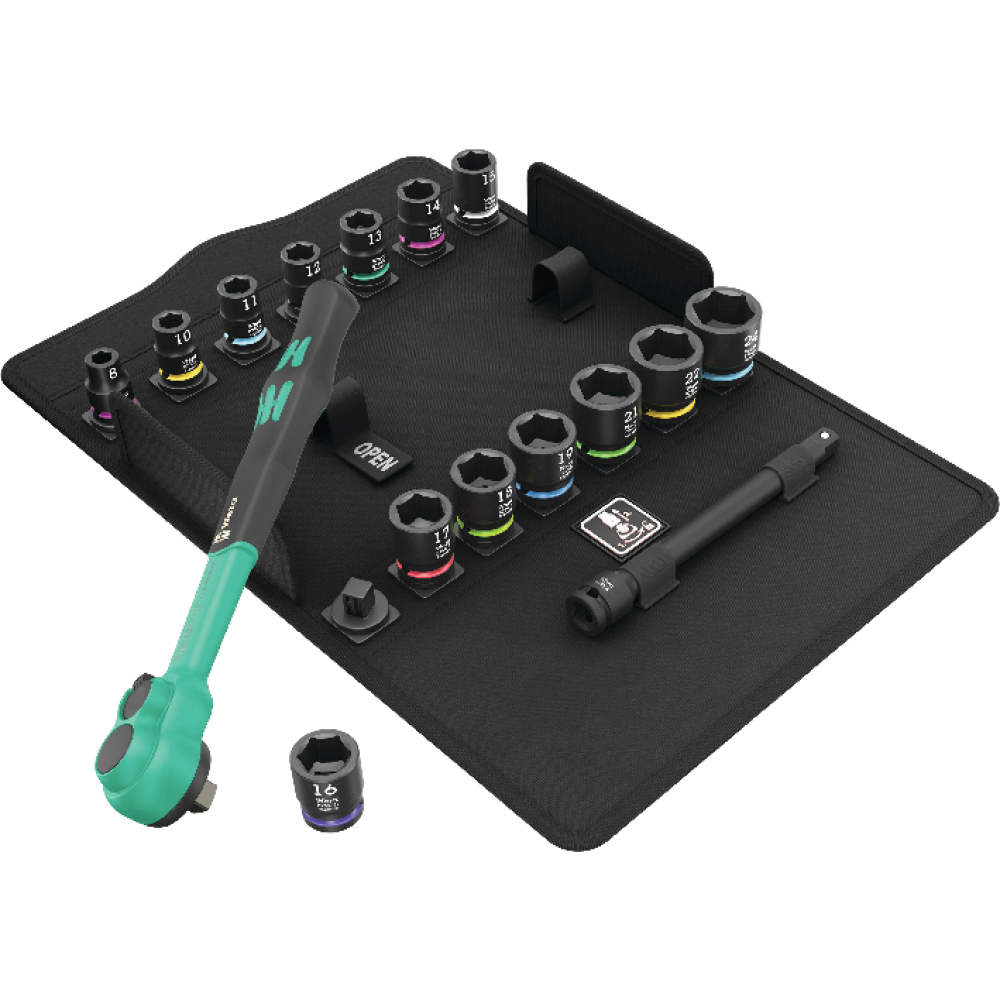 Knarrensatz 8100 SB 12 Zyklop Comfort Umschalthebel, 3/8"-Antrieb, metrisch