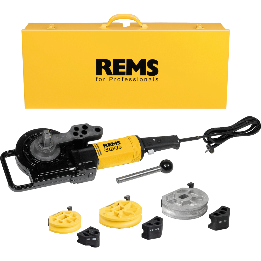 REMS Elektrischer Rohrbieger Curvo Set 15-18-22-28