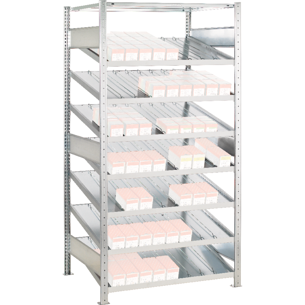GR Kanban MULTIplus150 ve2000x1000x600 mit Trenn-/