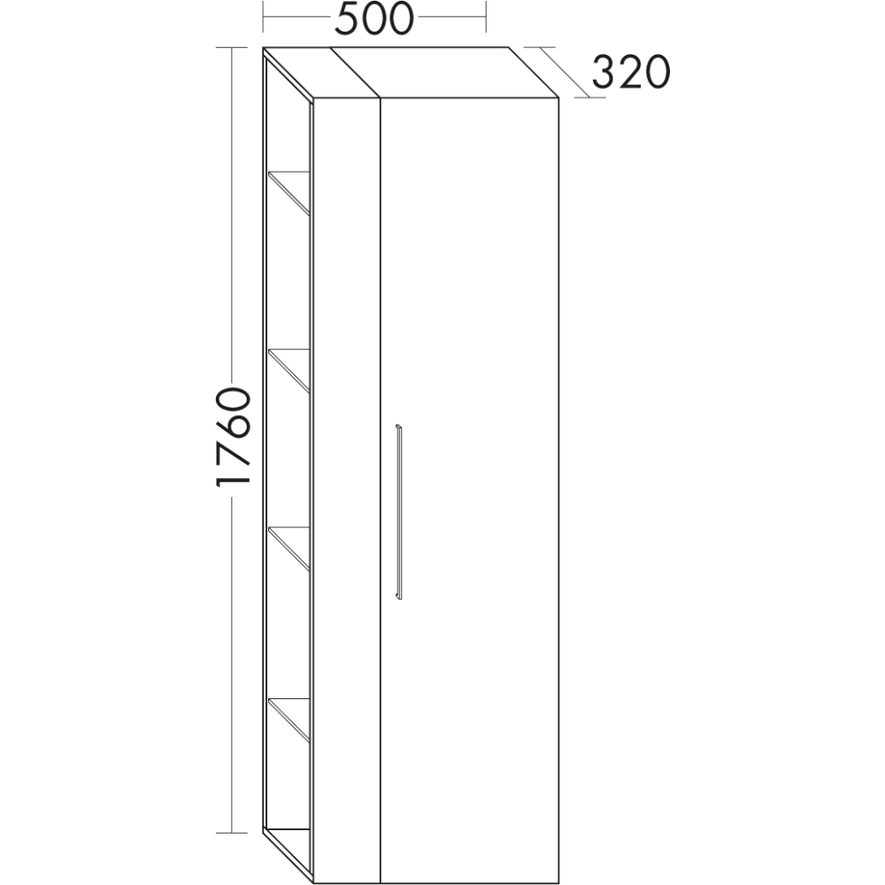 Hochschrank FORMAT Design HSKS