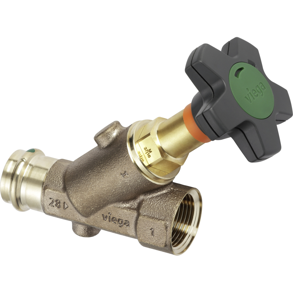Viega Schrägsitzventil Easytop 2230.52 in DN25 Siliziumbronze