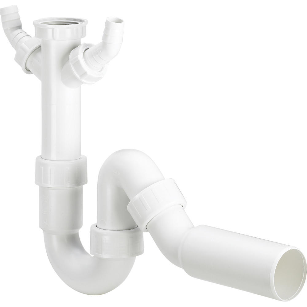 Viega Röhrengeruchverschluss 7985.32 in G1 1/2 x 50mm Kunststoff weiss